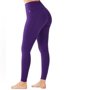 Fabletics Purple PowerHold Leggings. Size S. High rise. Lined waistband